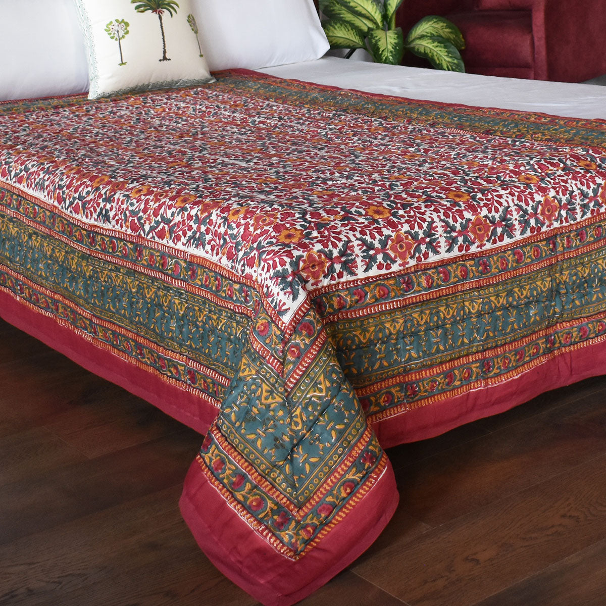 Reversible Quilt Bedding | Phulwari 208573