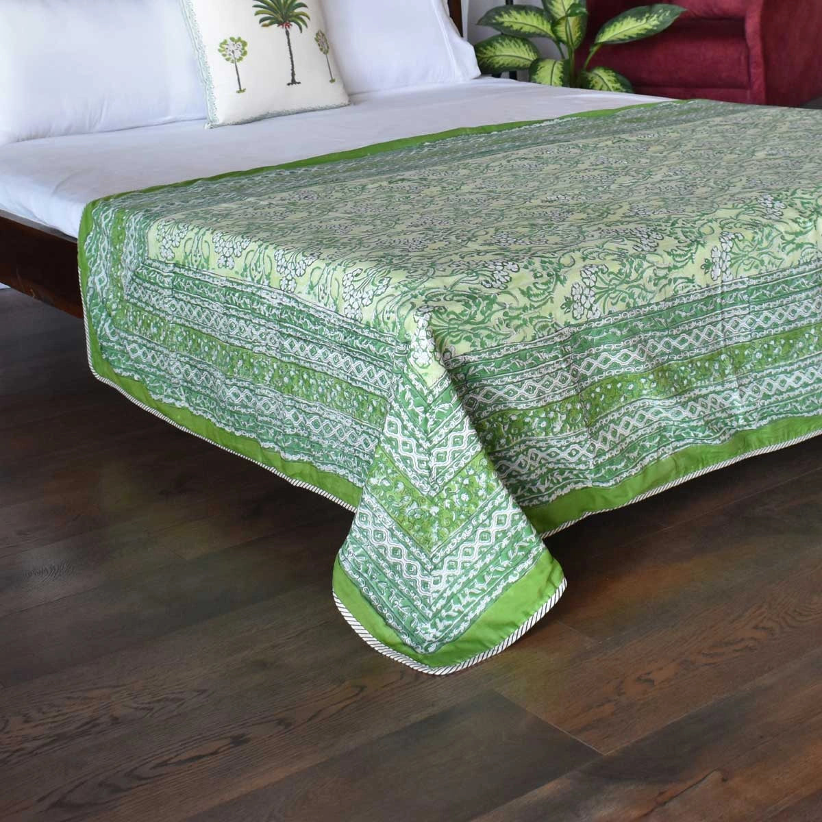 Malmal Cotton Dohar | Raat Ki Rani Green 207006