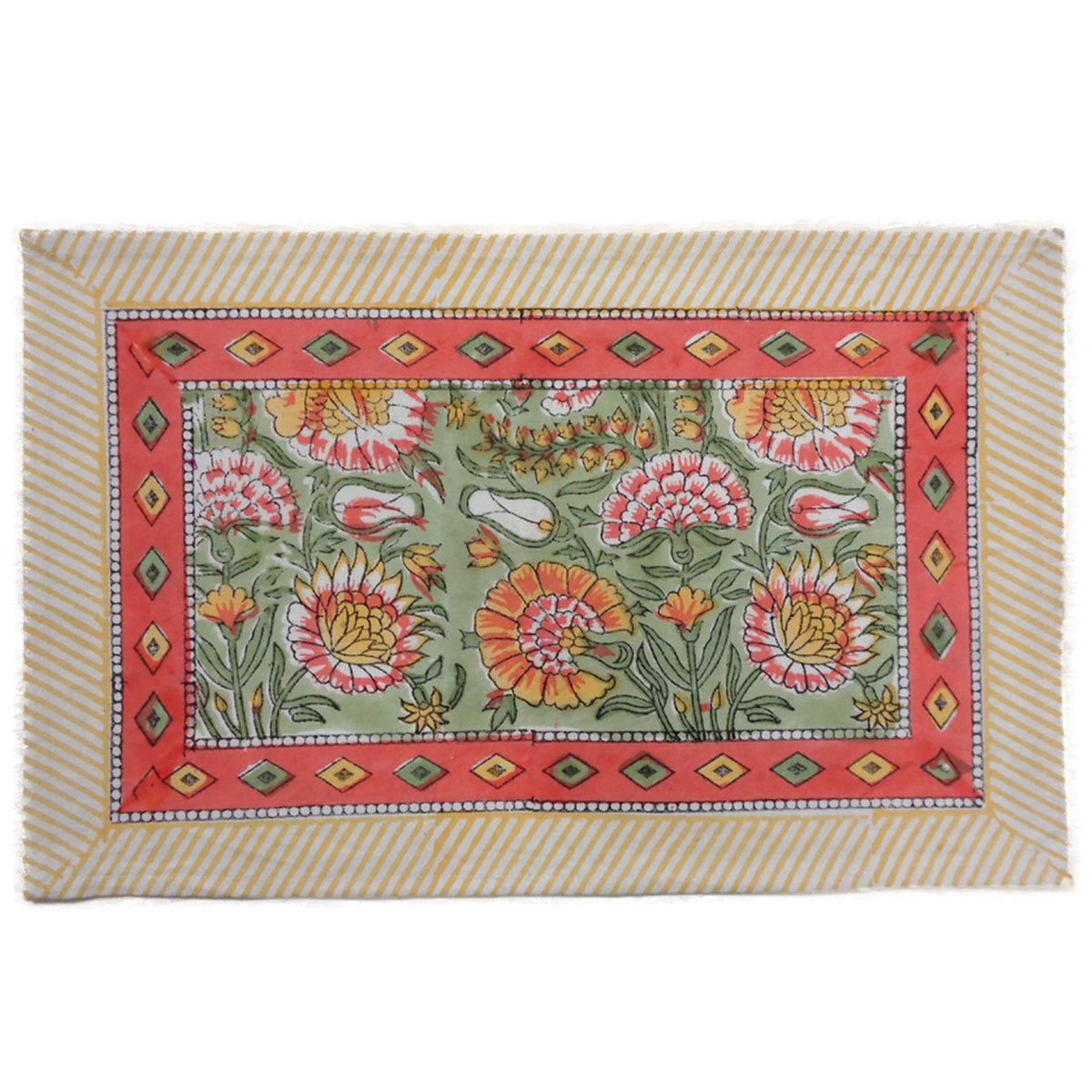 Coordinated Table Mat Set (Set of 2 Table mats) | Reshma Sea Green Gud 203224