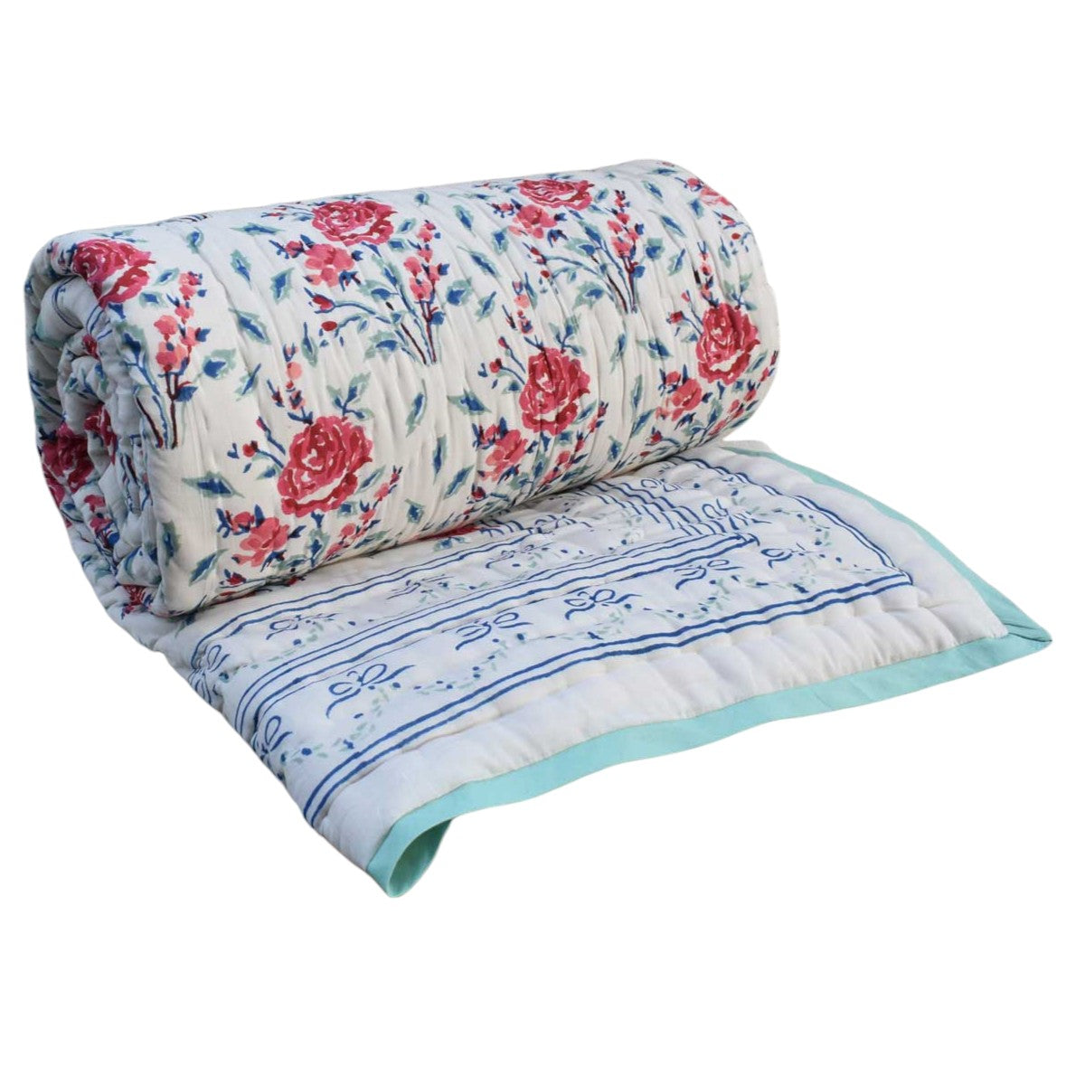 Eco-Friendly Natural Dyed Double Bedding | Roseline Pink 100587