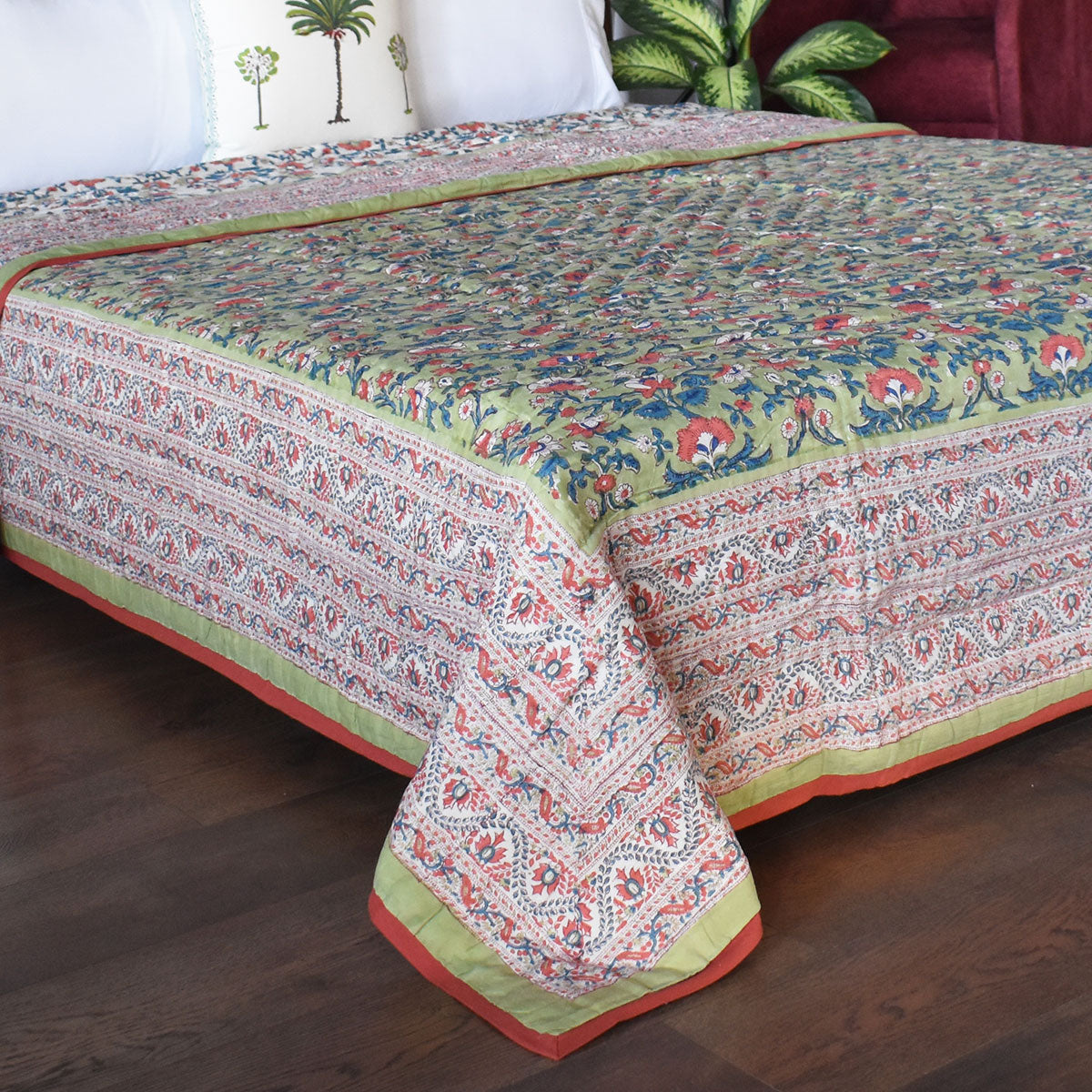 •	Cotton Batting King Size Quilt | Rukhsana Jade Gud 204222