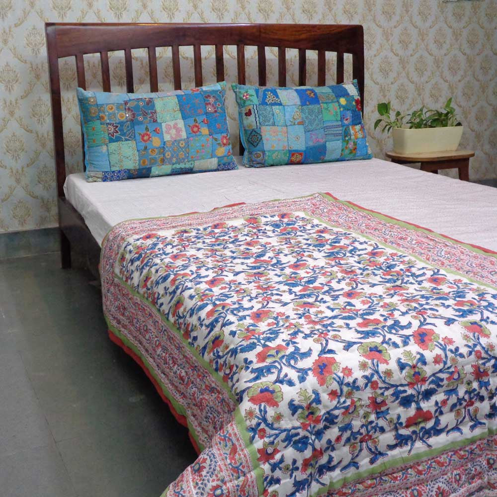 Handmade In Jaipur India Baby Quilt | Rukhsana Jade Gud 204222