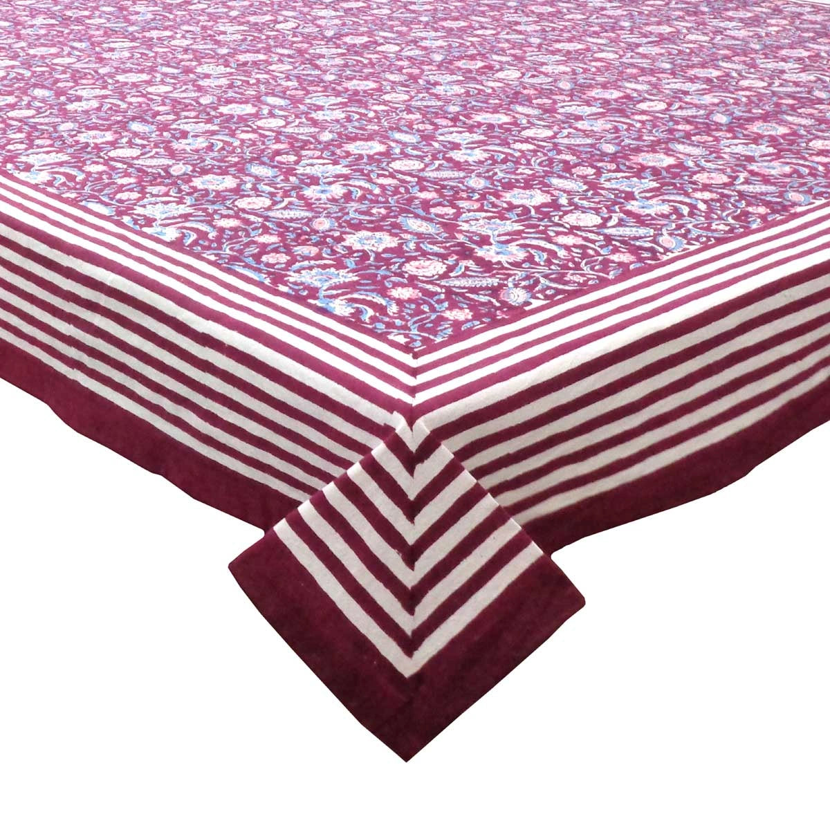 Premium Cotton Long Table Decor | Rukmani Maroon Gud 620607