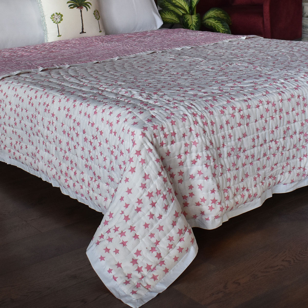 Cool Cotton Blanket For Night Sweats |  Star Pink 202511