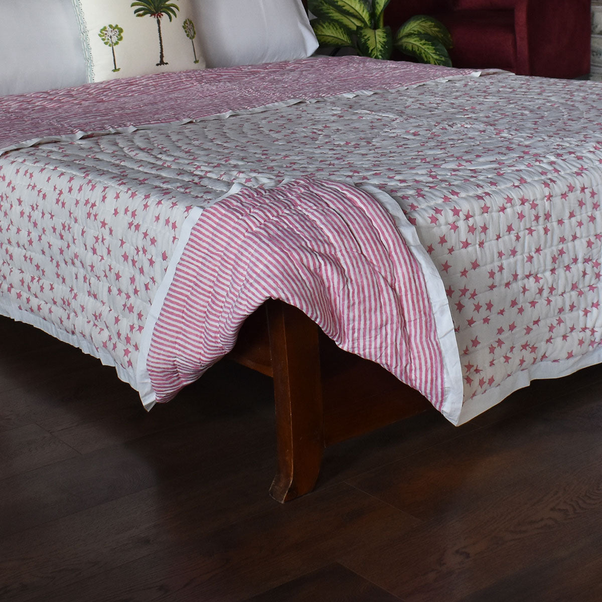 Cool Cotton Blanket For Night Sweats |  Star Pink 202511