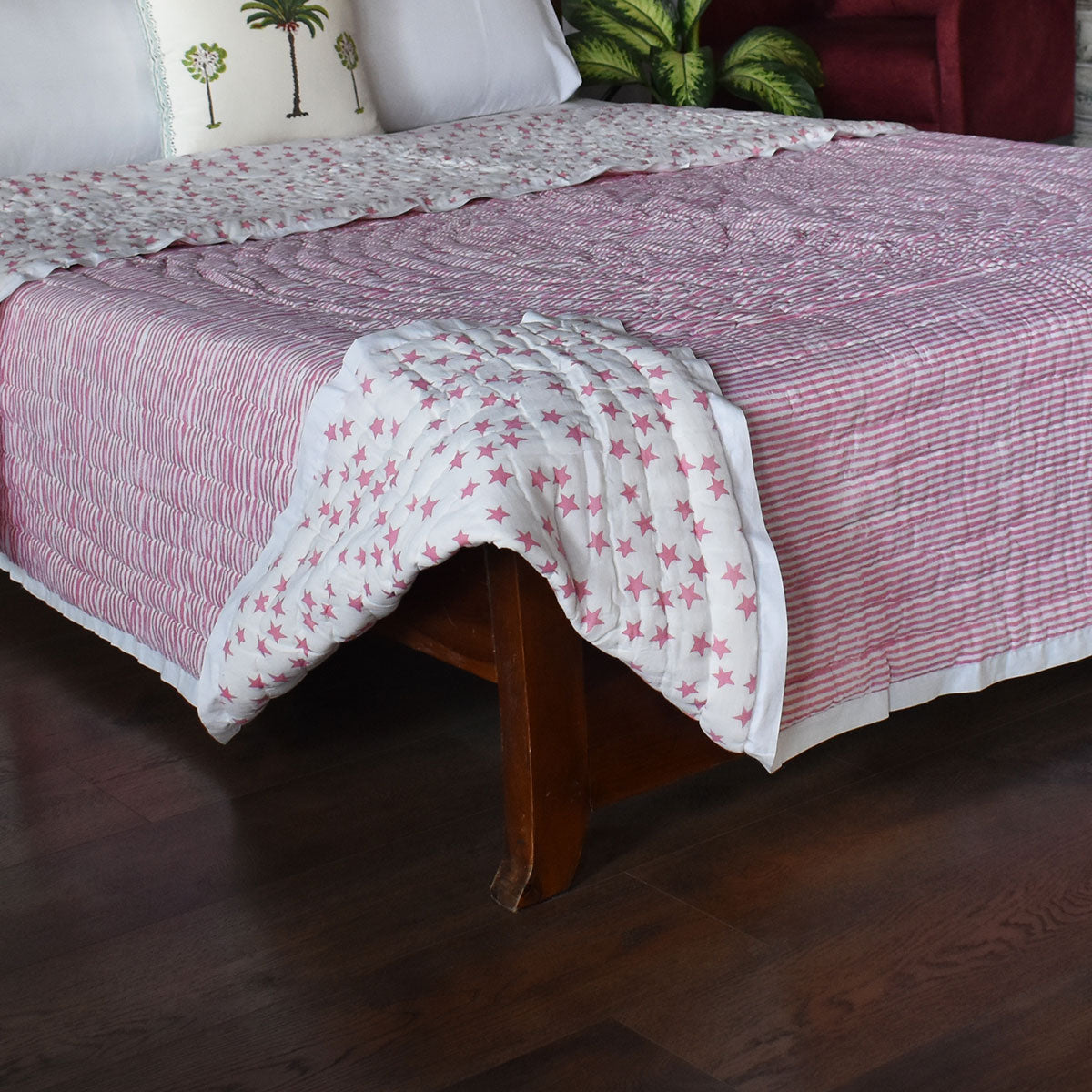 Cool Cotton Blanket For Night Sweats |  Star Pink 202511