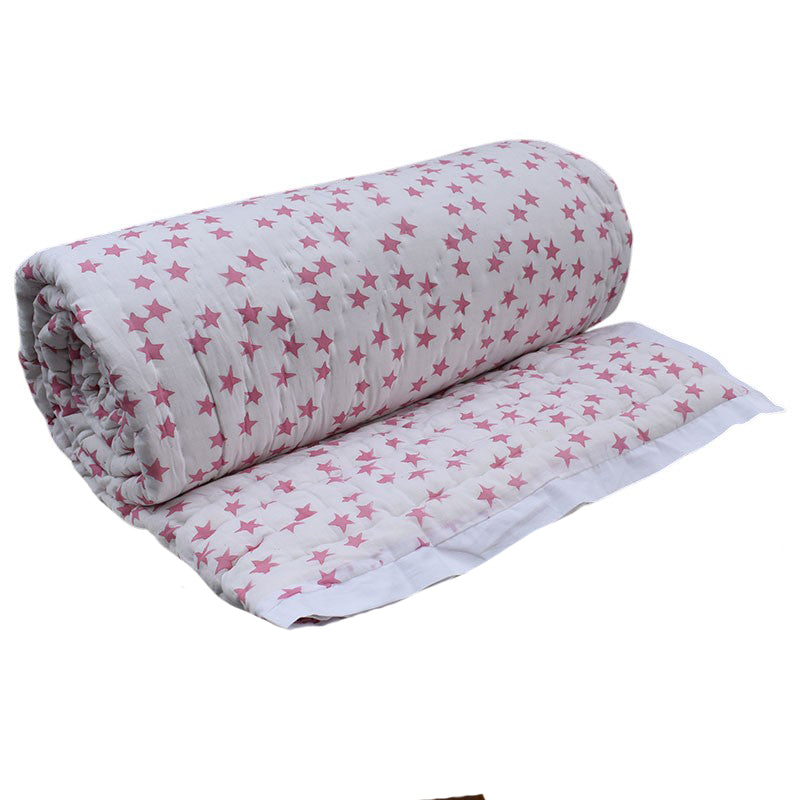 Cool Cotton Blanket For Night Sweats |  Star Pink 202511
