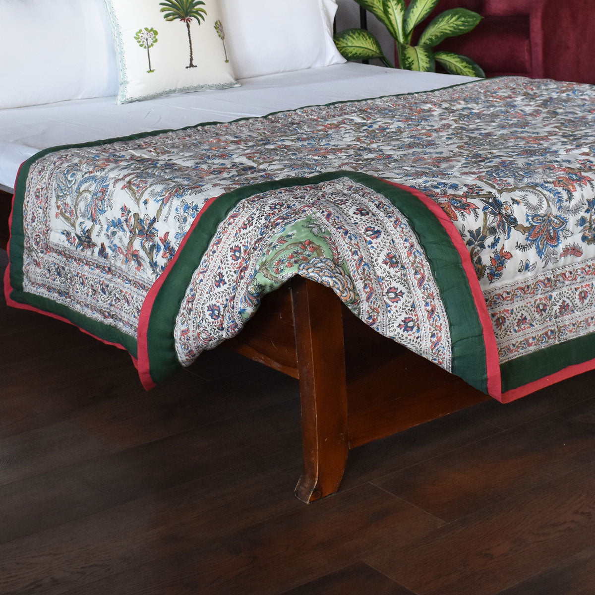 Cool Cotton Blanket For Night Sweats Single Size Quilt |  Bela Mint Green 251207