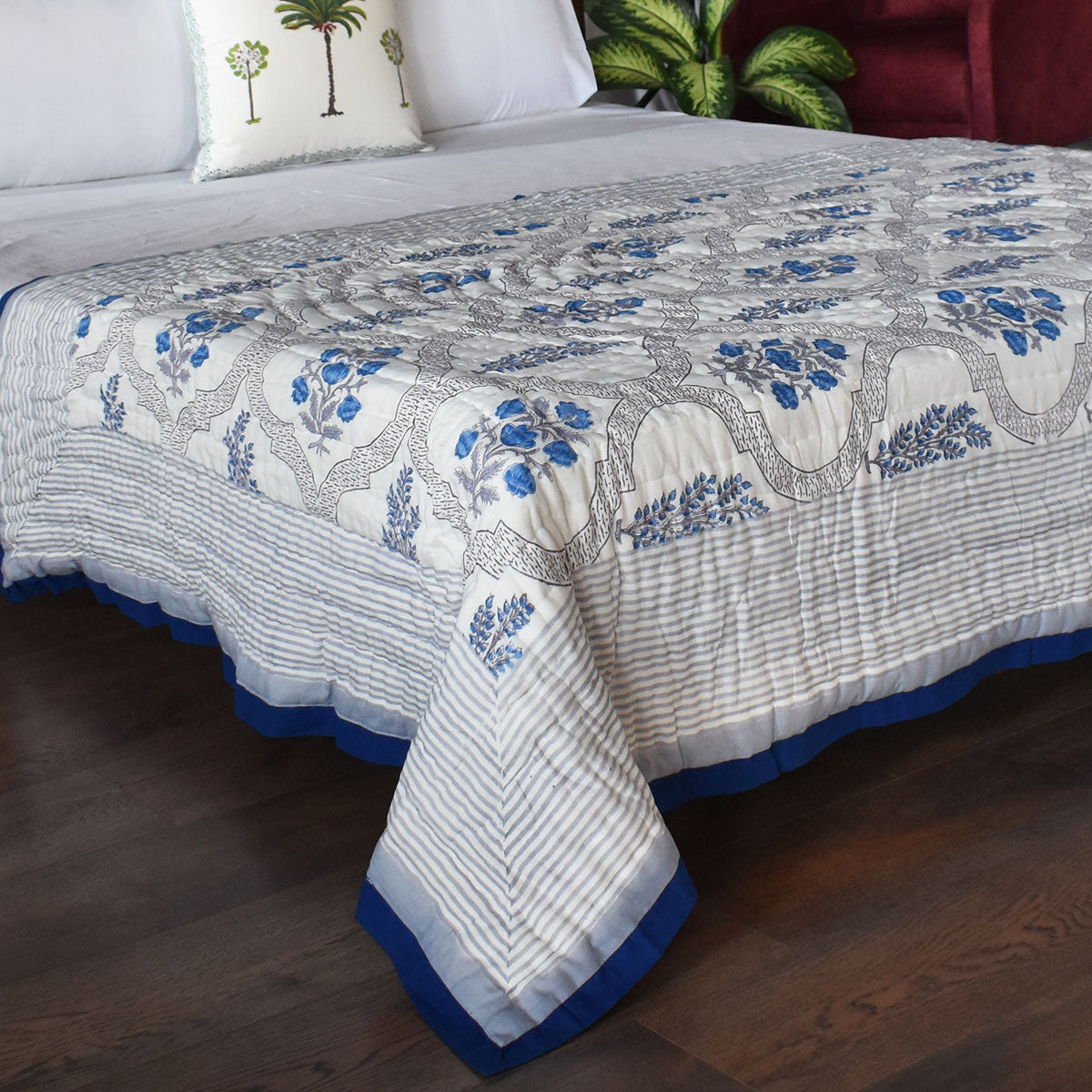 Hand Block Print Quilt Single | Shehnaaz Boota 206961