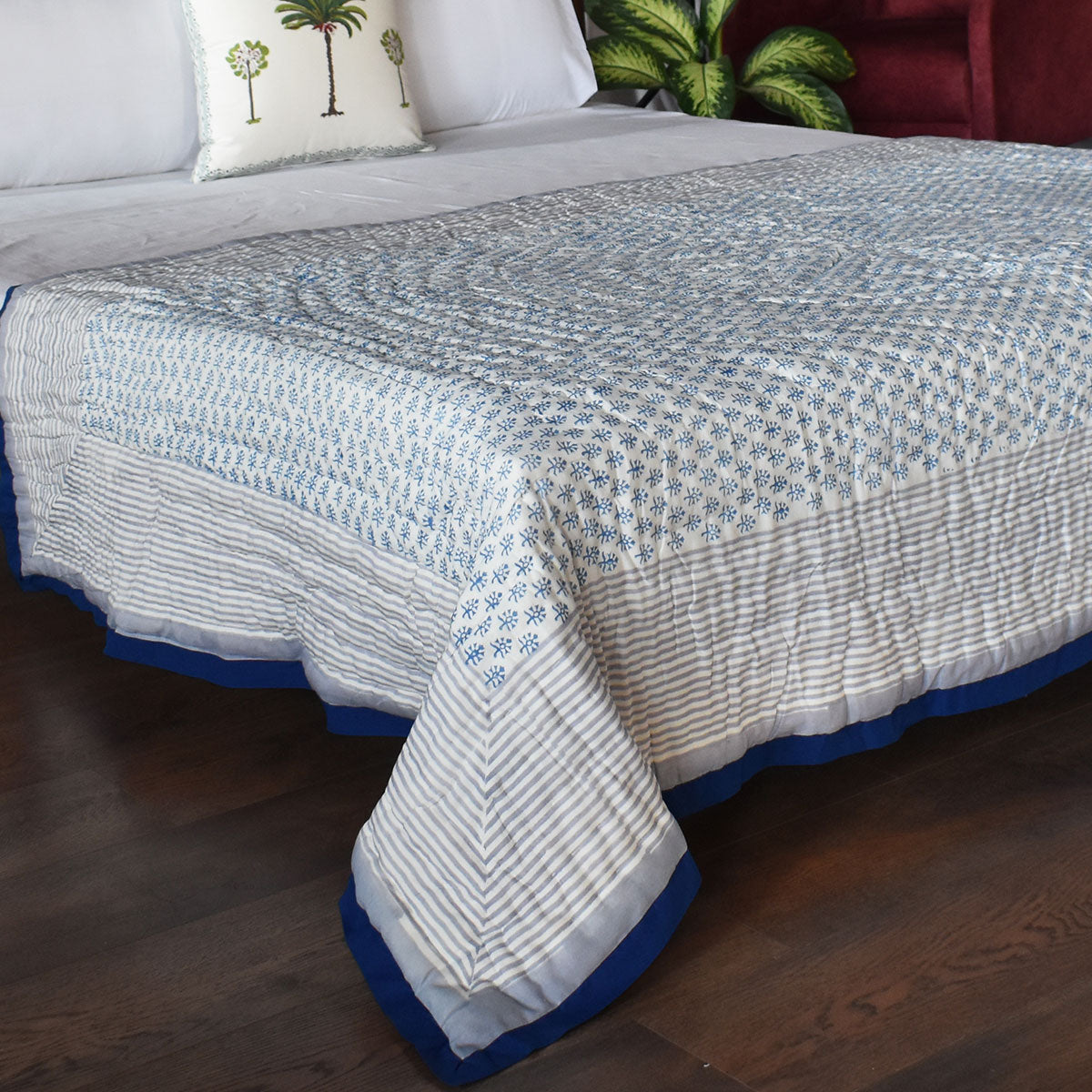 Hand Block Print Quilt Single | Shehnaaz Boota 206961