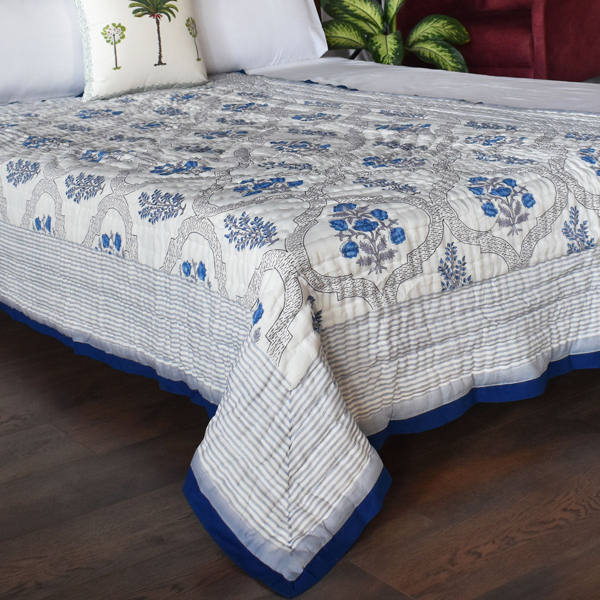 Hand Block Print Quilt Single | Shehnaaz Boota 206961