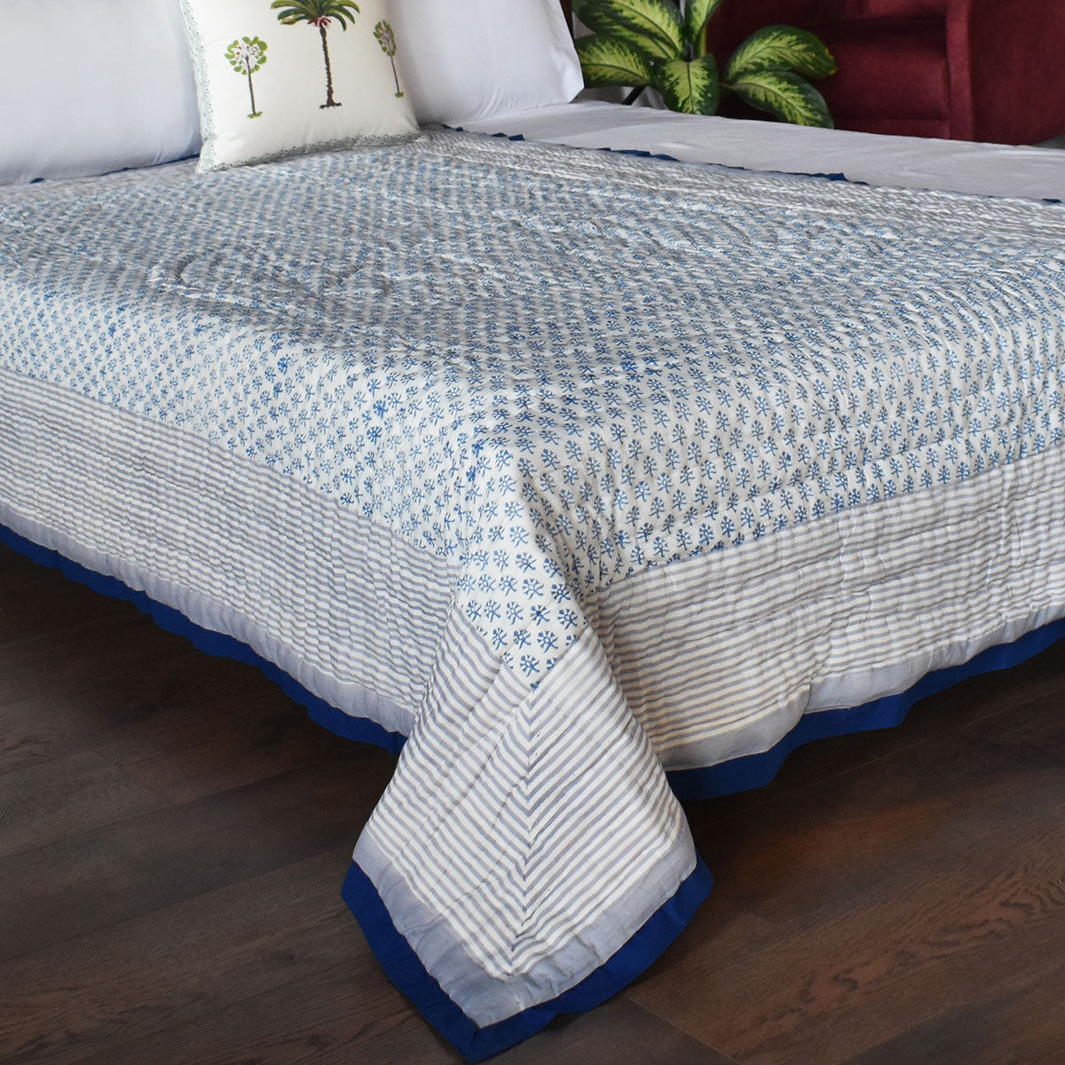 Hand Block Print Quilt Single | Shehnaaz Boota 206961