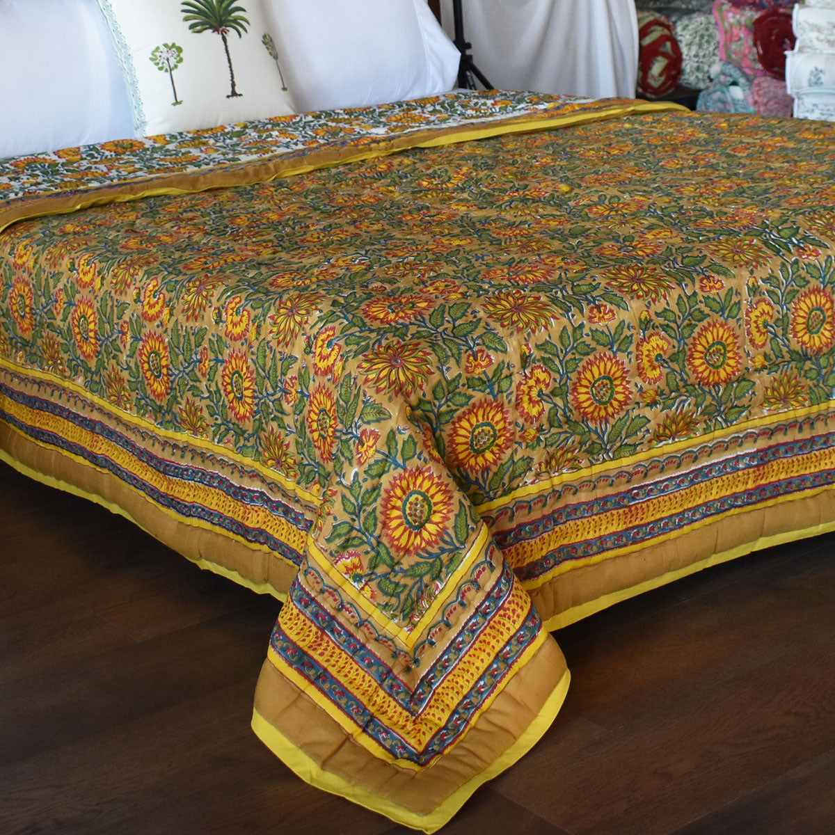 Double Bed Quilt | Surajmukhi Canary Gud 102383