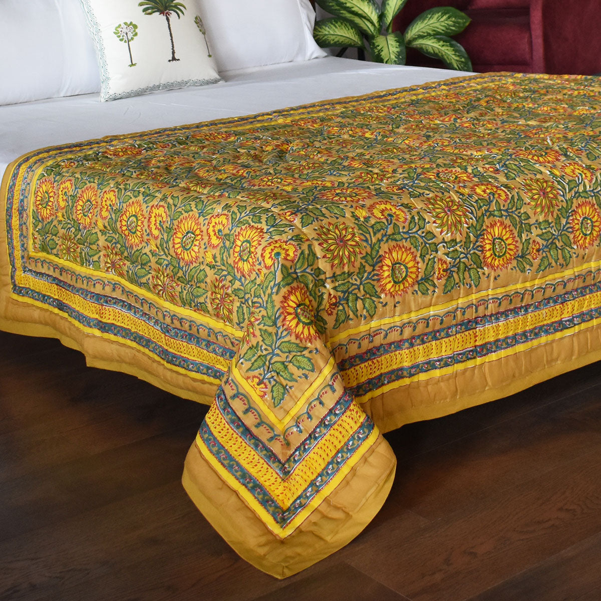 Summer Quilt Lightweight Single | Surajmukhi Canary Gud 102383