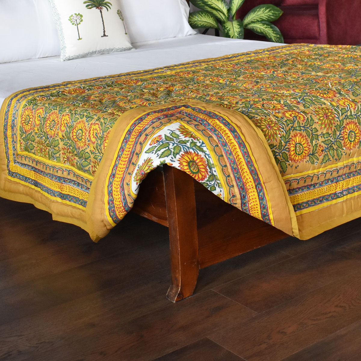 Summer Quilt Lightweight Single | Surajmukhi Canary Gud 102383