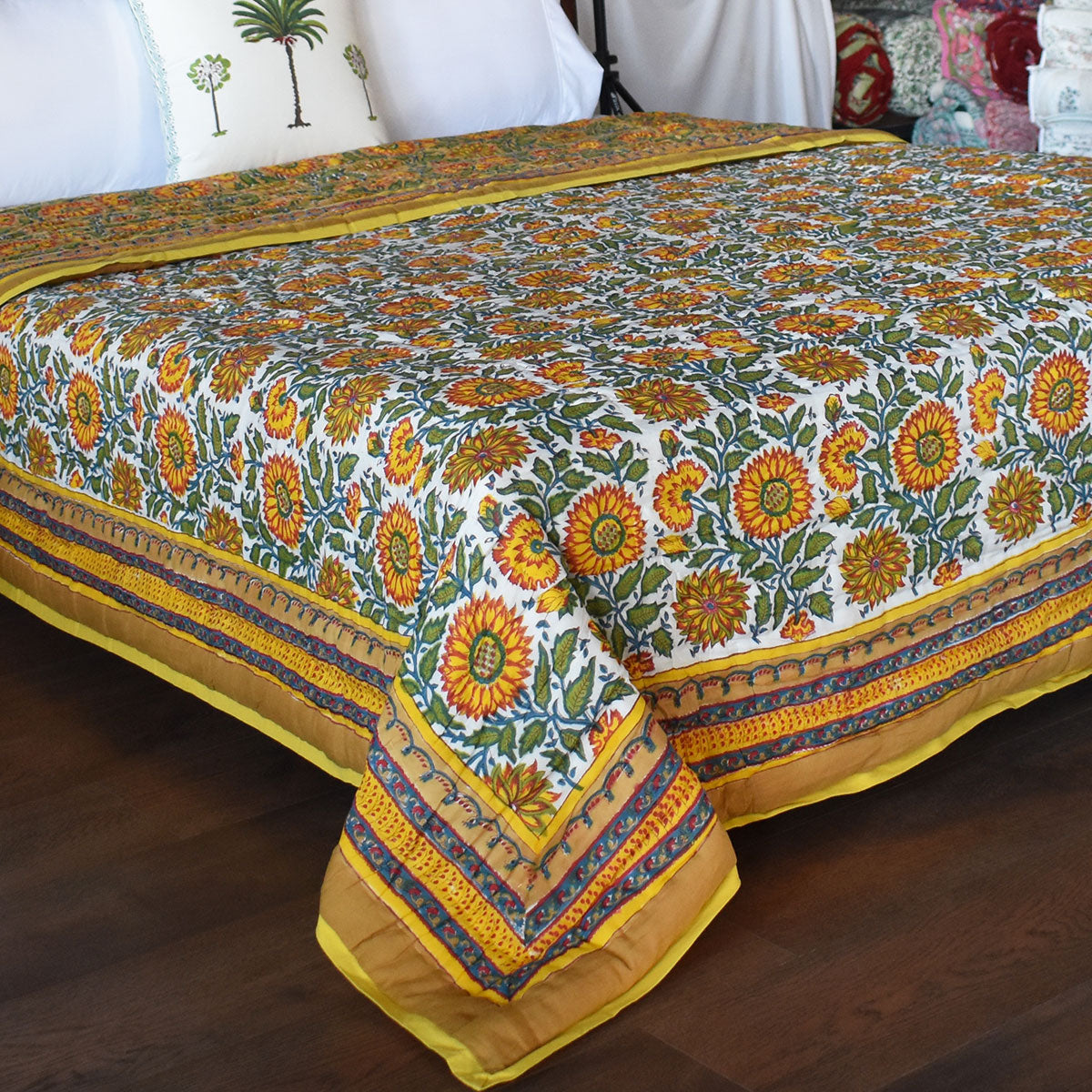 Double Bed Quilt | Surajmukhi Canary Gud 102383