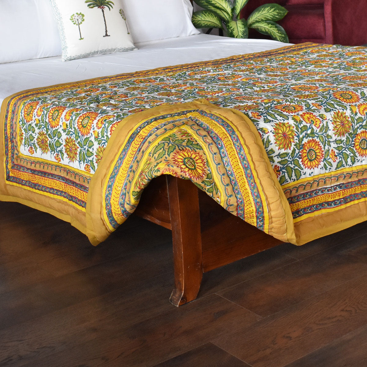 Summer Quilt Lightweight Single | Surajmukhi Canary Gud 102383