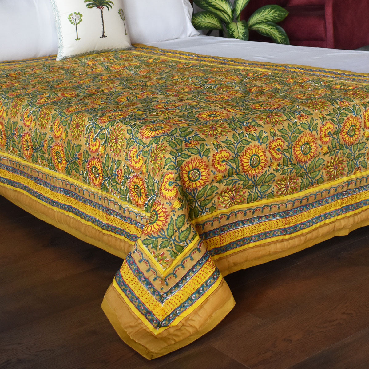 Summer Quilt Lightweight Single | Surajmukhi Canary Gud 102383