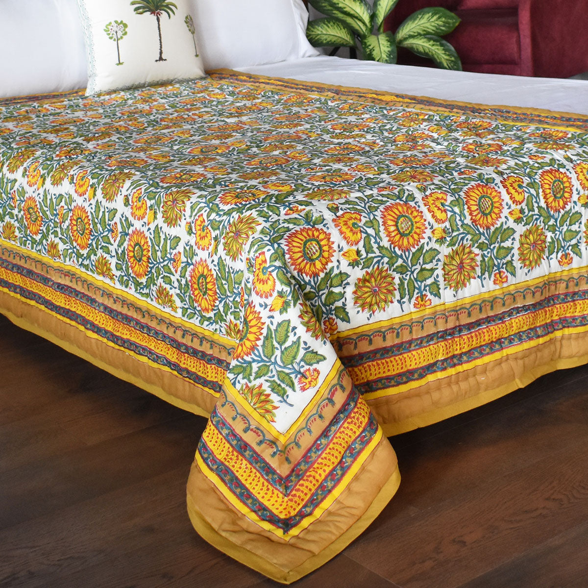 Summer Quilt Lightweight Single | Surajmukhi Canary Gud 102383