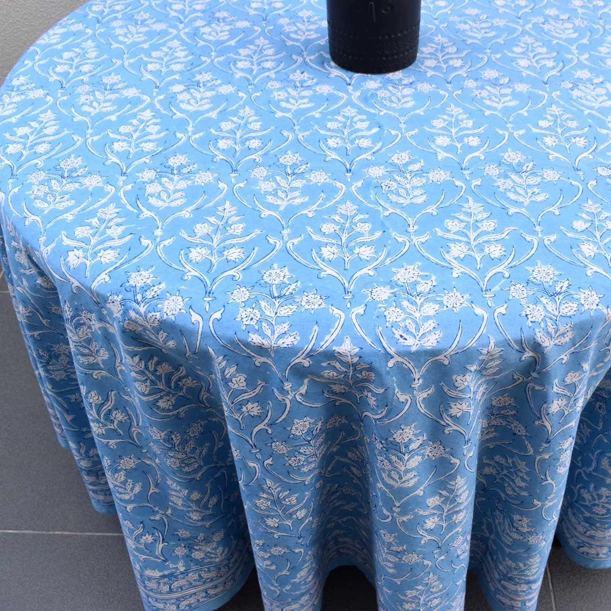Soft Cotton Round Table Cover Vine Leaf Alaskan Gud