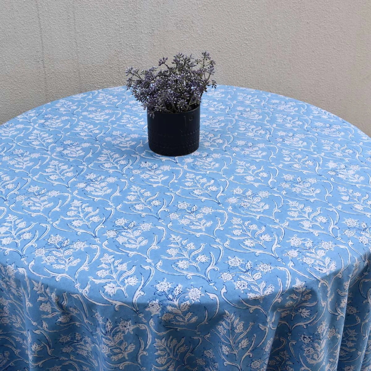 Soft Cotton Round Table Cover Vine Leaf Alaskan Gud