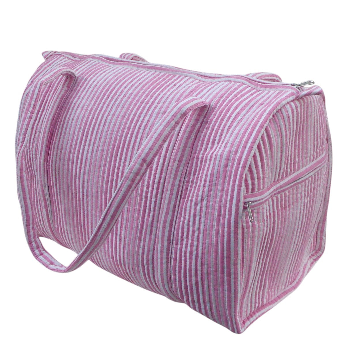 Soft Cotton Duffle Bag  Block Printed Weekender