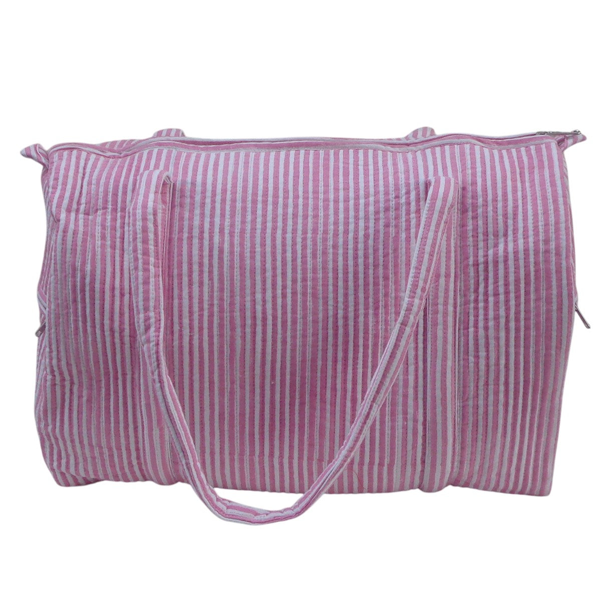 Soft Cotton Duffle Bag  Block Printed Weekender