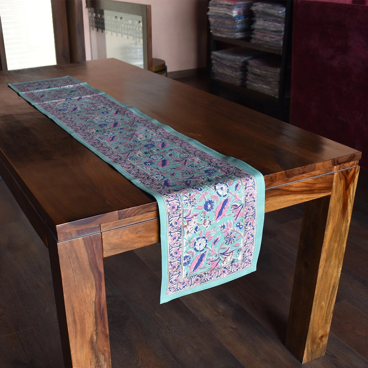 Cotton Canvas Table Runner | Wild Flower Ocean Gud 207938