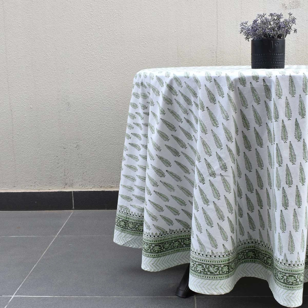Christmas Tablecloth Winter Fall Tree Vineyard