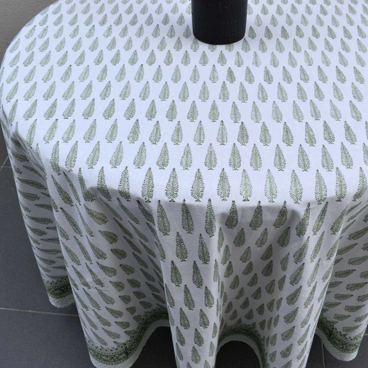Christmas Tablecloth Winter Fall Tree Vineyard