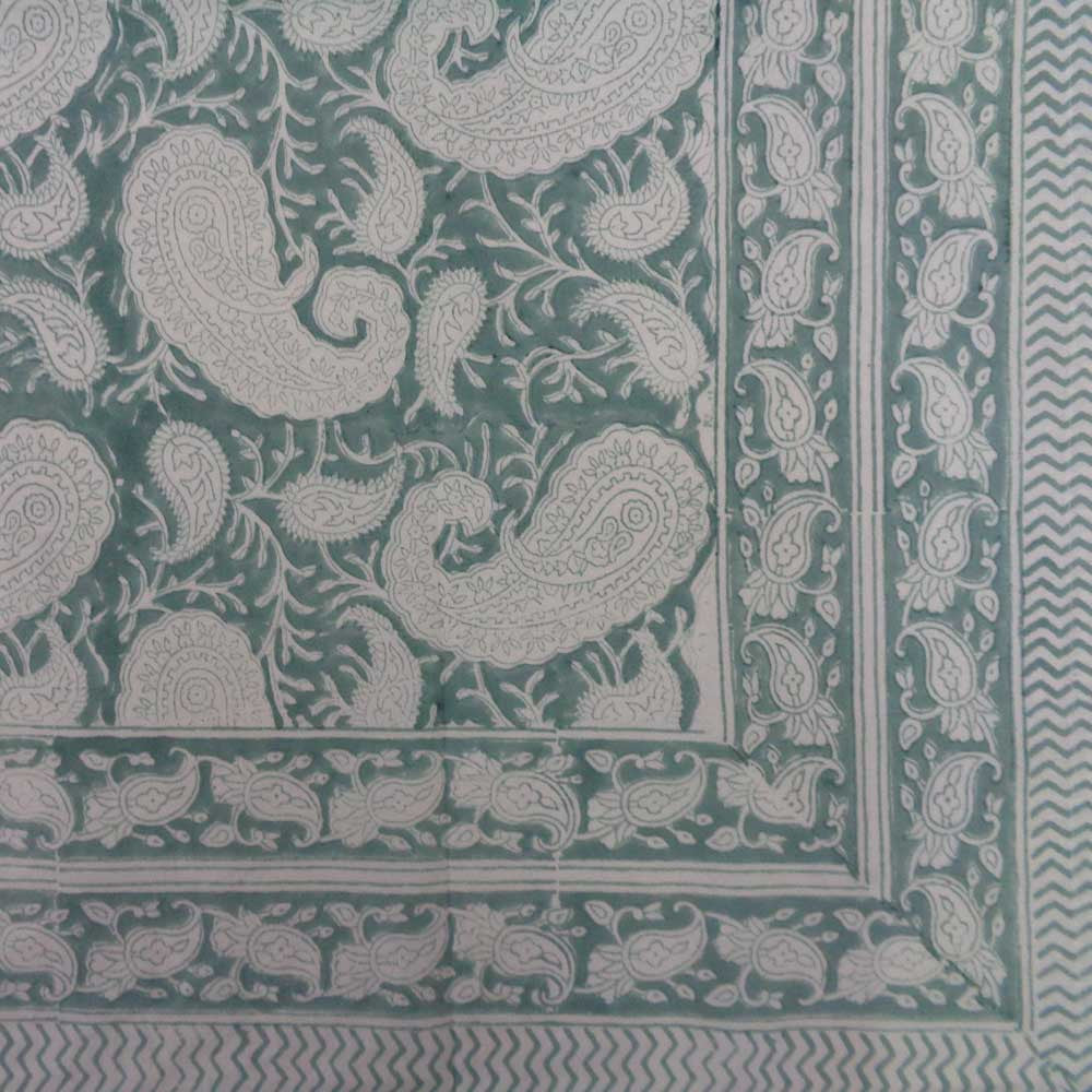 Cotton Tablecloth 180x340 cms | Ambi Mineral Blue Gud 201582