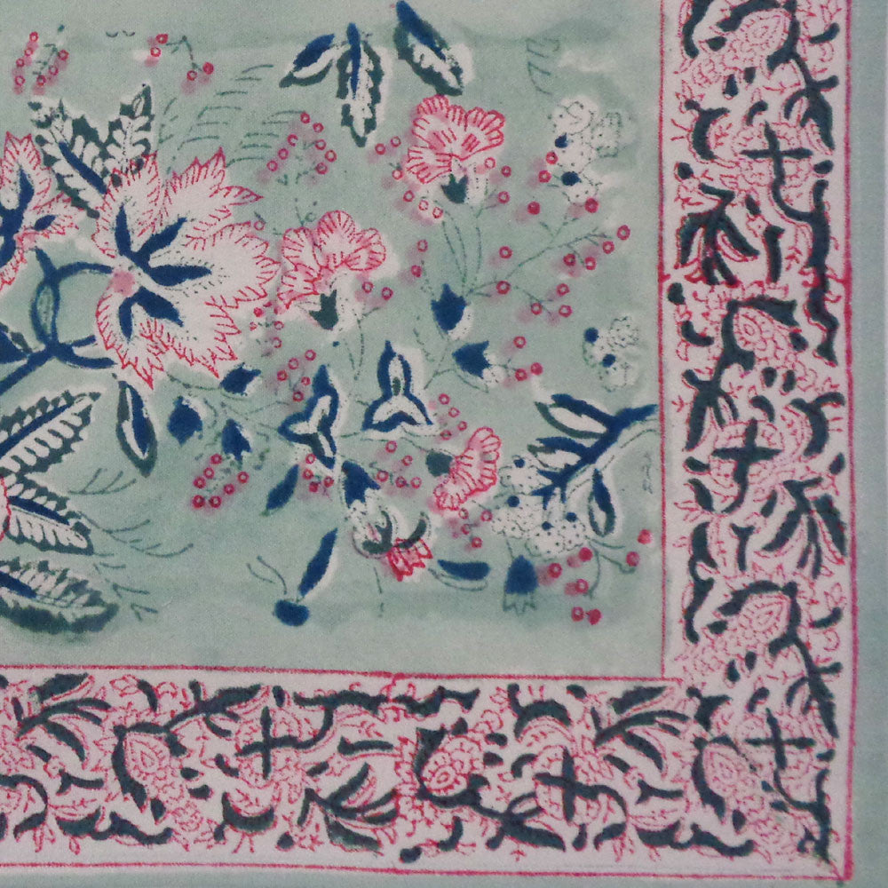 Hand Block Printed Cotton Canvas Table Mat 32x48 cms (Set of 2 Table mats) | Naya Gulab Gud 102449