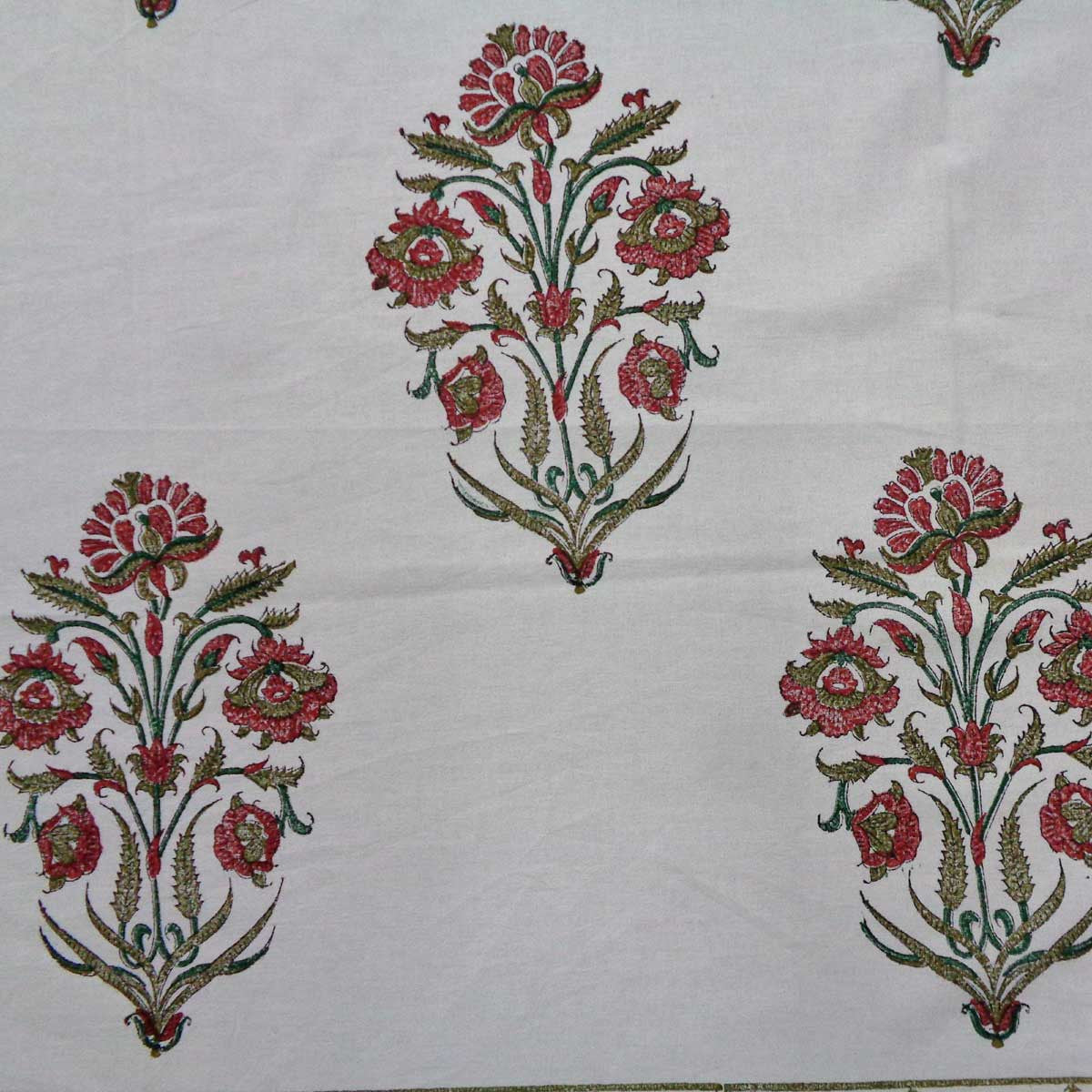 Hand Block Printed Cotton Tablecloth 150x220 cms |  504786