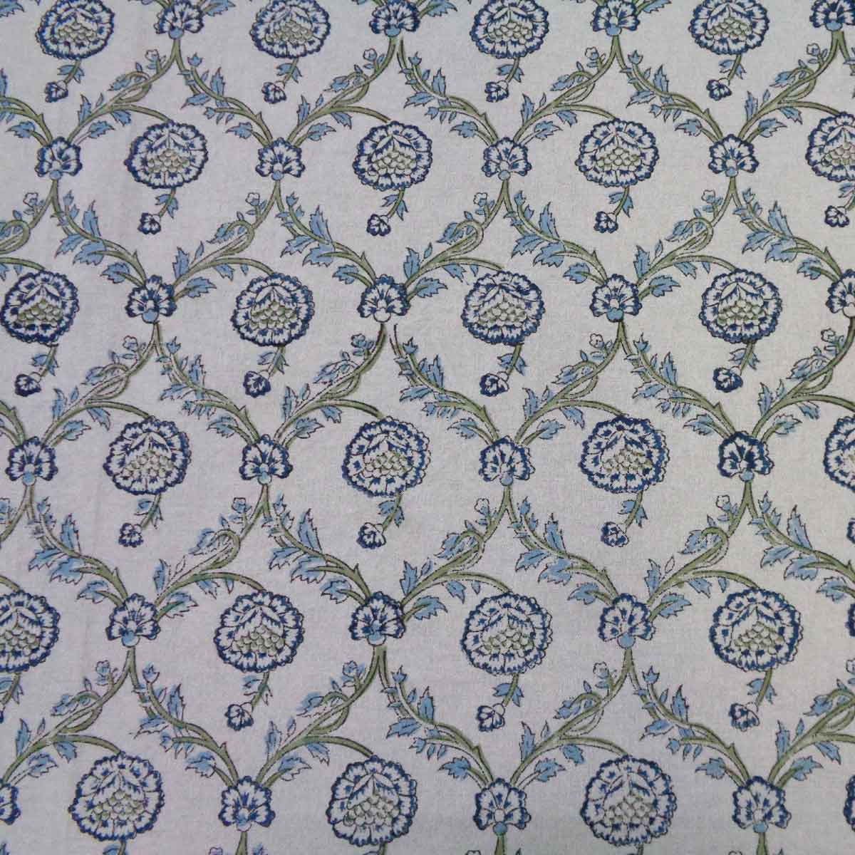 Hand Block Printed Cotton Tablecloth 150x220 cms |  504859