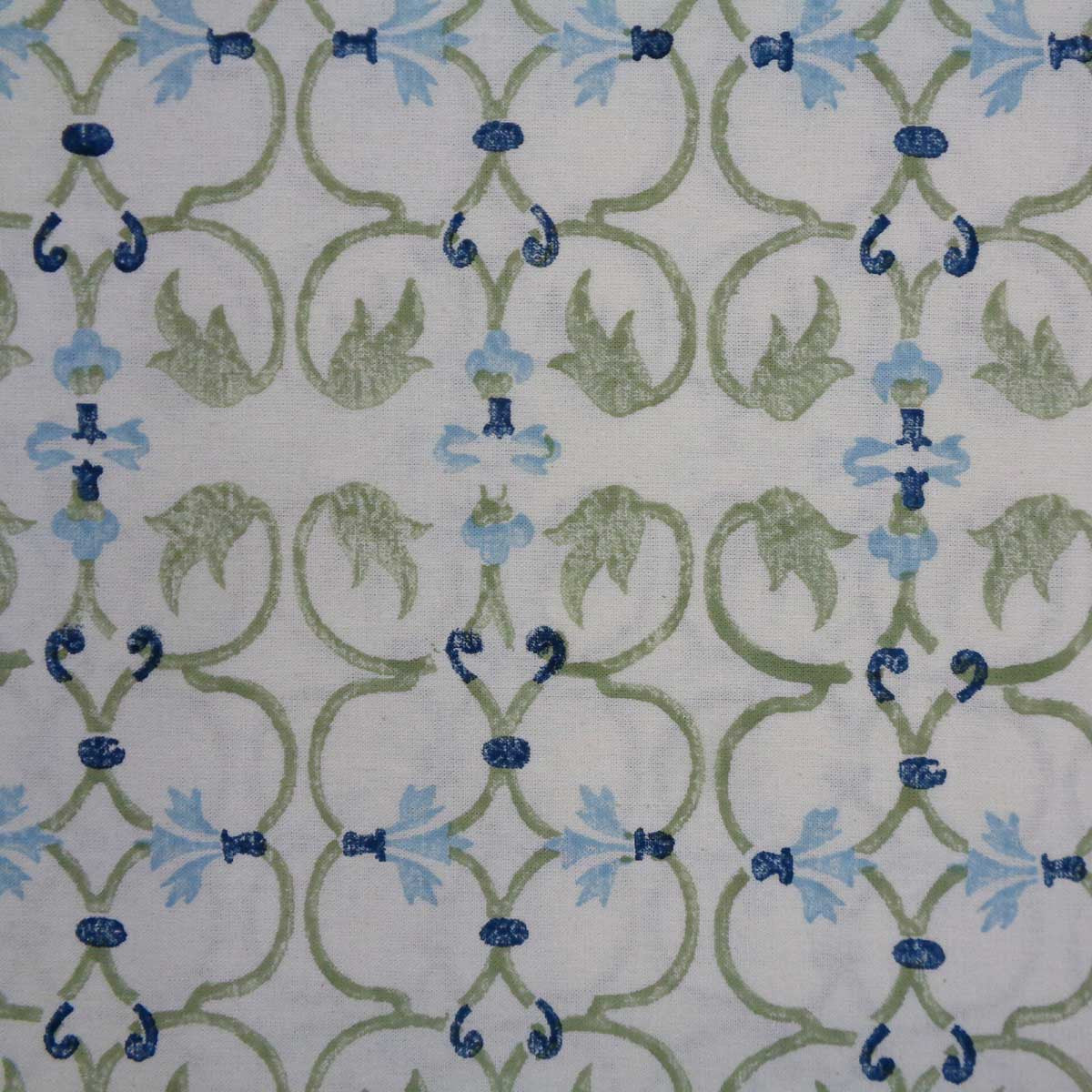 Hand Block Printed Cotton Tablecloth 150x220 cms | 504749