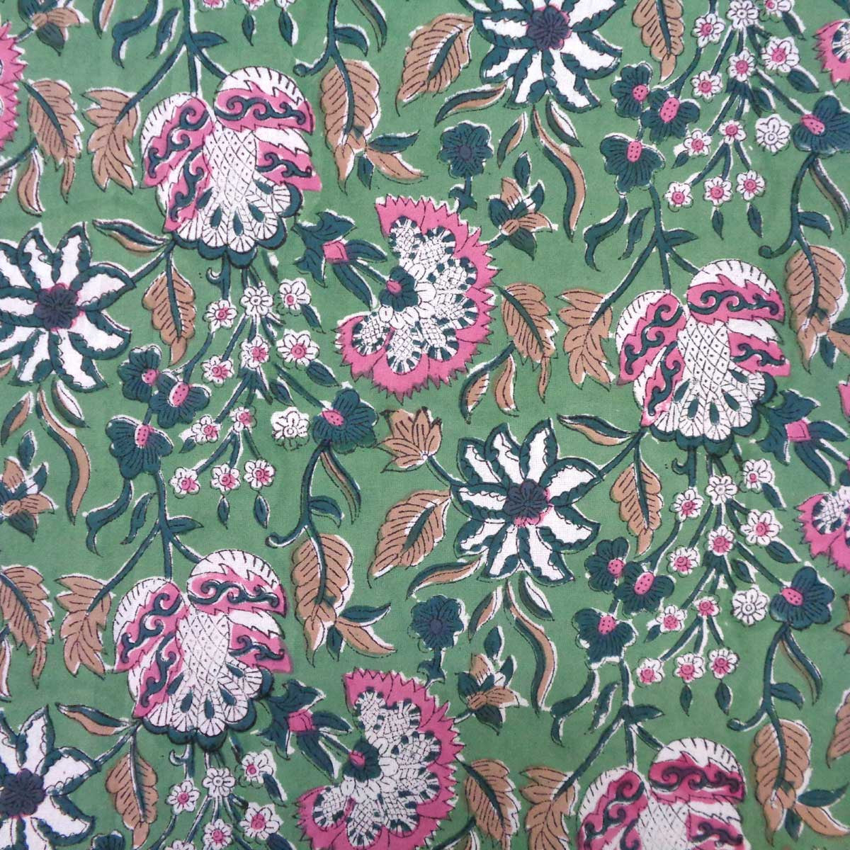 Hand Block Printed Cotton Tablecloth 150x220 cms | 705335