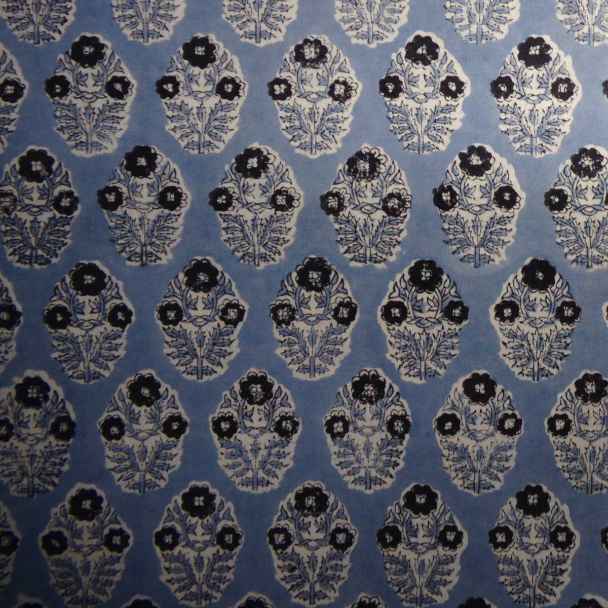 Hand Block Printed Cotton Tablecloth 180x270 cms | Boota Starlight Patti Gud 202505