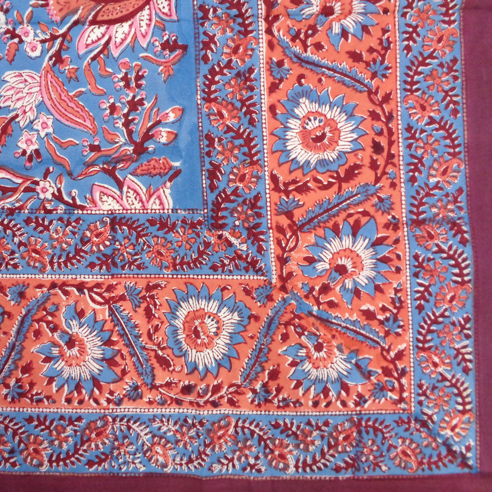 Hand Block Printed Cotton Tablecloth 180x270 cms | Firdaus Gud 204865