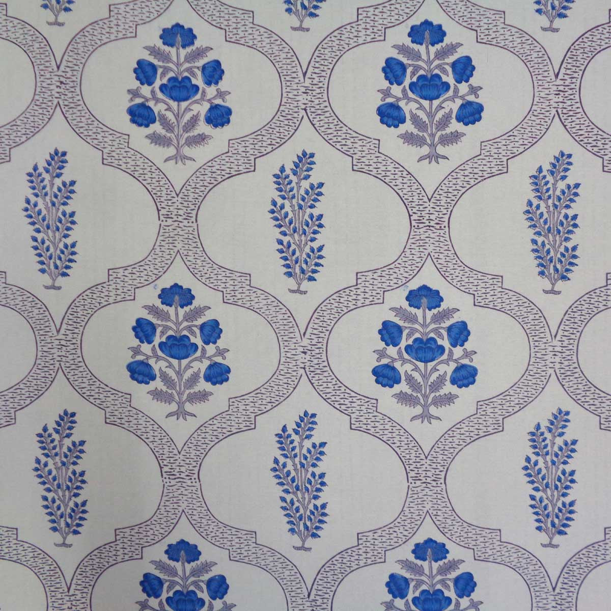 Hand Block Printed Cotton Tablecloth 180x270 cms | Shehnaaz Boota 206961