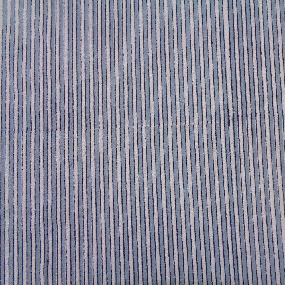 Hand Block Printed Cotton Tablecloth 180x340 cms | Two Stripe Starlight 202212