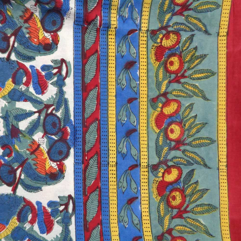 Hand Block Printed Cotton Tablecloths 150x220 | Love Bird 302156