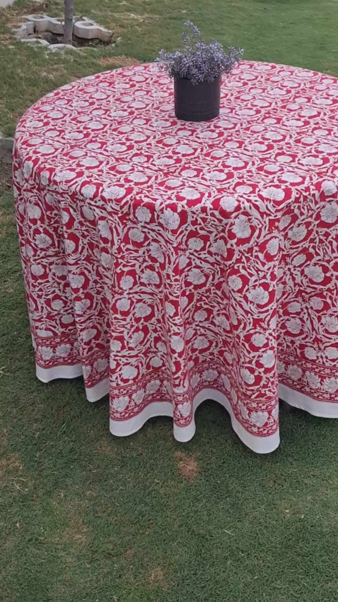 Diwali Round Table Cover Bauhaus Lolipop