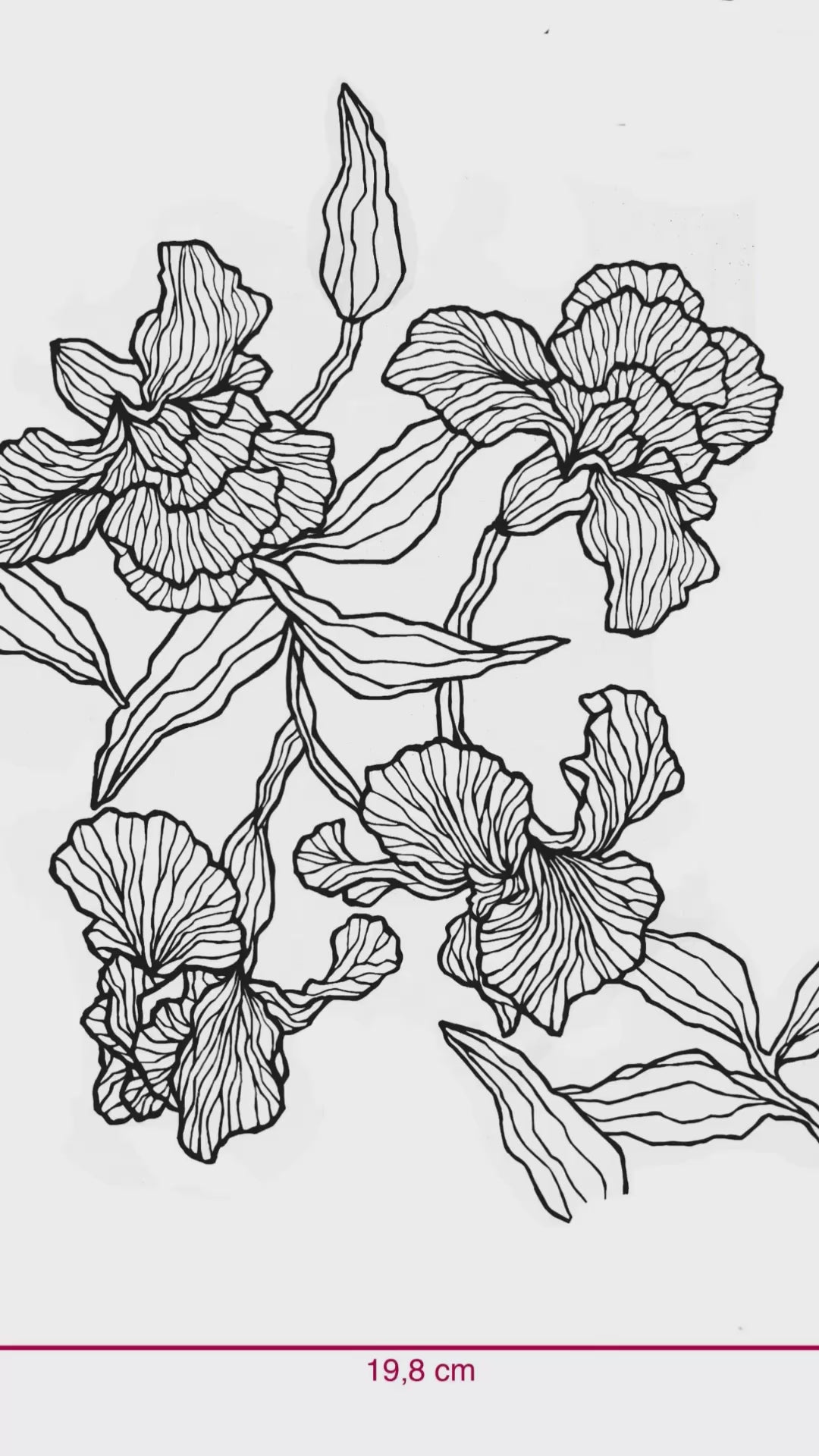 Hand Block Printed Round Tablecloth 60 Inch Orchid Aqua Open