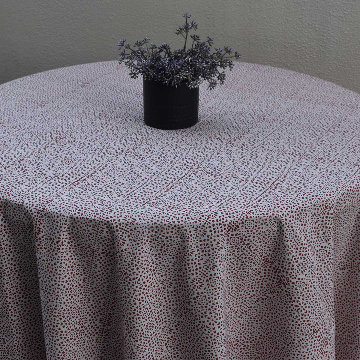 Round 220 cms Cotton French Design Table Cover | EKR 17