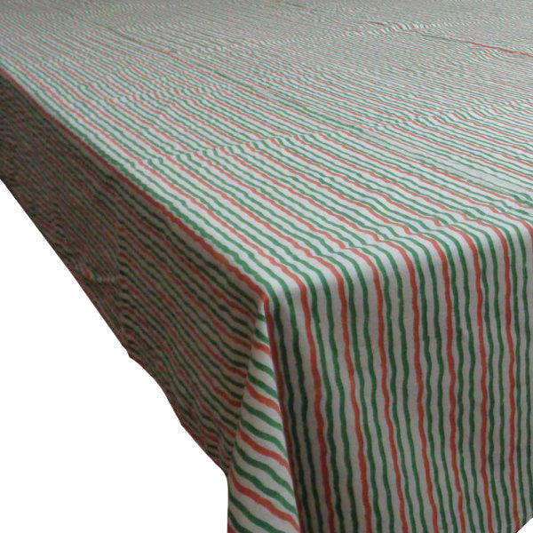 Tablecloth 8 seater in Cotton Hand Block Printed Cotton Tablecloth 180x340 | Tiranga 0388