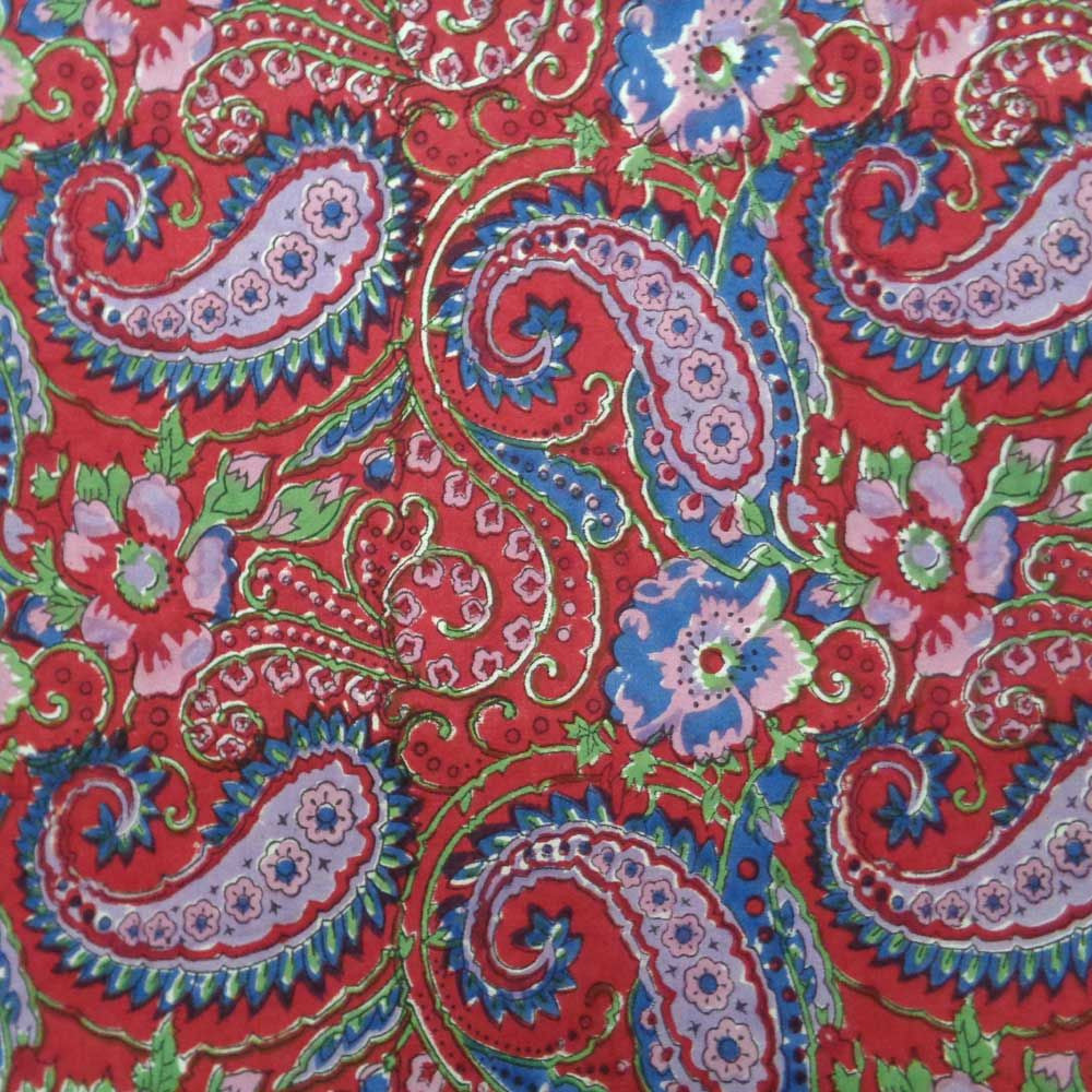 Tablecloth Block Printed in Cotton | Lai Ambi Mehrab 8062