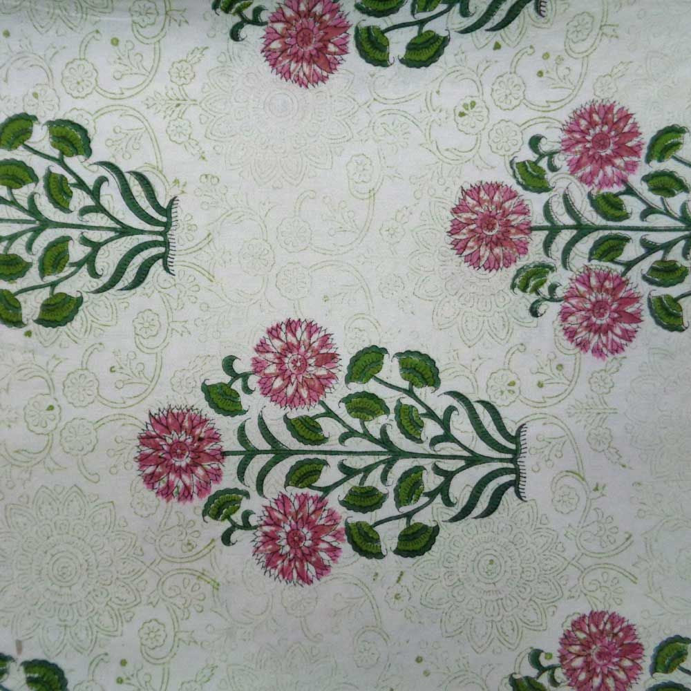 Tablecloth Block Printed in Cotton | Poona Phool 8078
