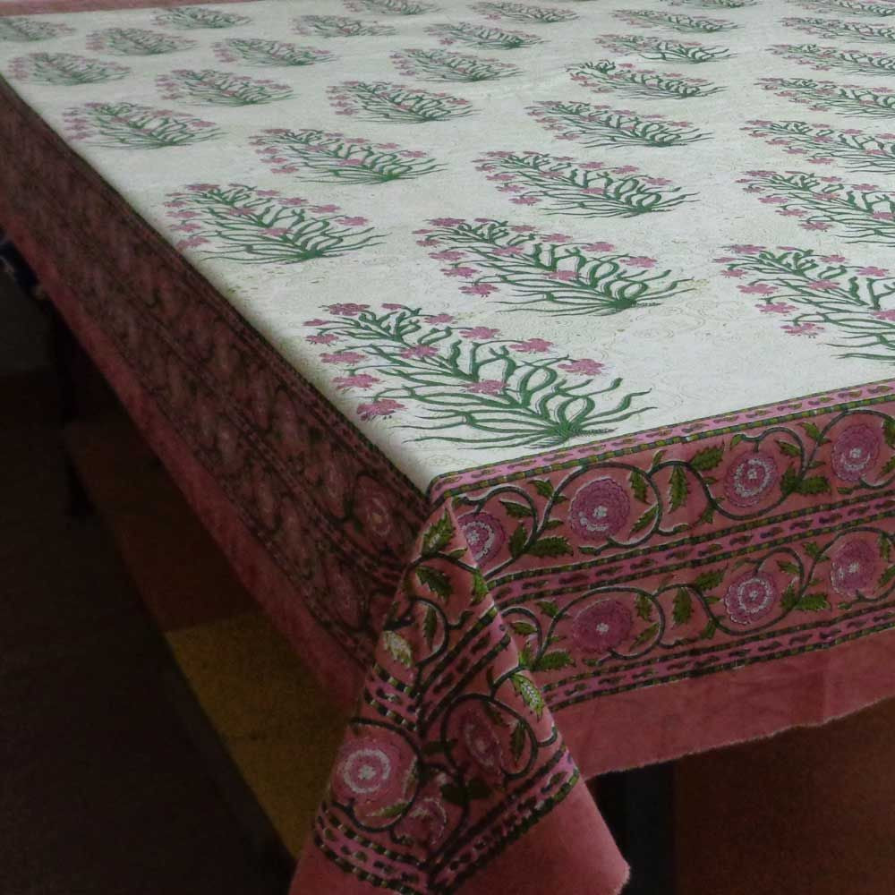 Tablecloth Block Printed in Cotton | Umrao 8037