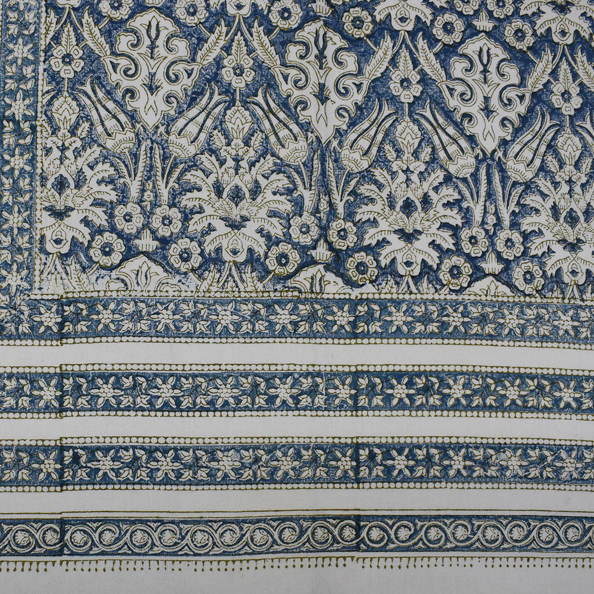Wood Block Printed Handmade Tablecloth 150x220 cms |  200897