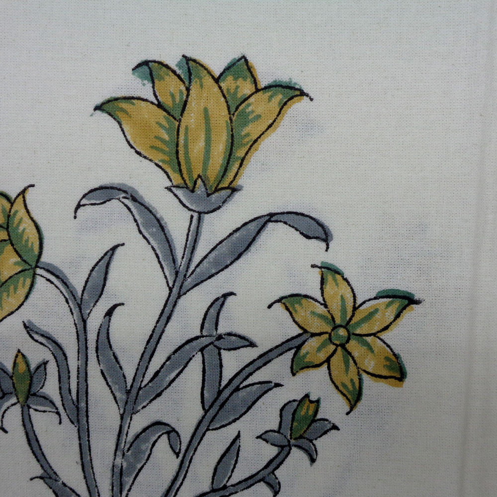 Wood Block Printed Handmade Tablecloth 150x220 cms | 900126